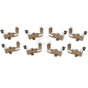 Kit d'accessoires, plaquette de frein à disque A.B.S. 1226Q pour DAIHATSU MOVE 0.8 - 42cv
