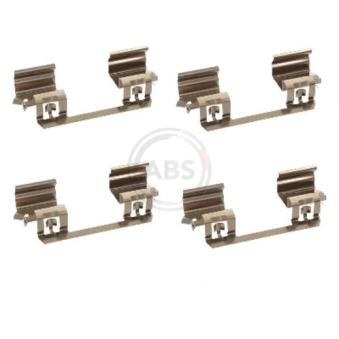 Kit d'accessoires, plaquette de frein à disque A.B.S. 1234Q pour MITSUBISHI GALANT E 200 Kompressor - 184cv