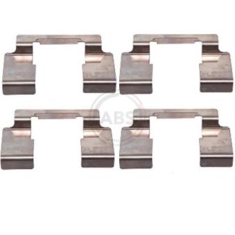 Kit d'accessoires, plaquette de frein à disque A.B.S. 1235Q pour NISSAN ALMERA 2.2 Di - 110cv