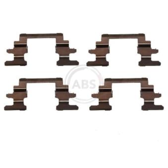 Kit d'accessoires, plaquette de frein à disque A.B.S. 1236Q pour MERCEDES-BENZ CLASSE E 2.4 4x4 - 170cv