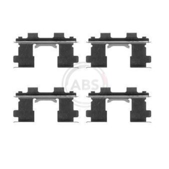 Kit d'accessoires, plaquette de frein à disque A.B.S. 1253Q pour FORD TRANSIT COURIER 2.0 D - 75cv