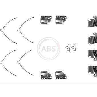 Kit d'accessoires, plaquette de frein à disque A.B.S. [1268Q]