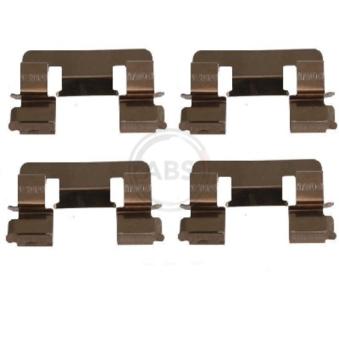 Kit d'accessoires, plaquette de frein à disque A.B.S. 1293Q pour SUZUKI KIZASHI 1.6 VVT-i - 110cv