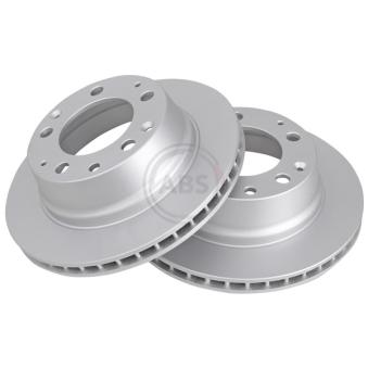 Jeu de 2 disques de frein arrière A.B.S. 15828 pour PORSCHE 911 3.2 SC Carrera - 231cv