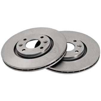 Jeu de 2 disques de frein avant A.B.S. 15863 pour DODGE NITRO 2.2 - 110cv