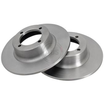 Jeu de 2 disques de frein avant A.B.S. 15910 pour SKODA RAPID 1.3 - 61cv