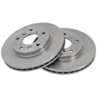 Jeu de 2 disques de frein avant A.B.S. 15950 pour MAZDA 626 1.8 - 94cv