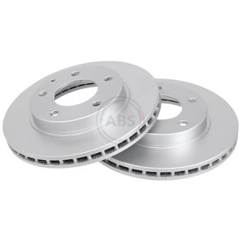 Jeu de 2 disques de frein avant A.B.S. 16089 pour MAZDA PREMACY 2.0 TD - 101cv