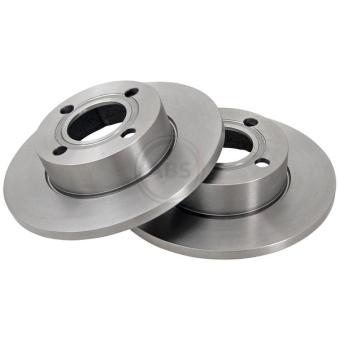 Jeu de 2 disques de frein avant A.B.S. 16100 pour PEUGEOT PARTNER 1.9 TD - 75cv