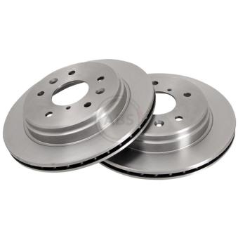 Jeu de 2 disques de frein arrière A.B.S. 16131 pour MAZDA RX Wankel - 150cv