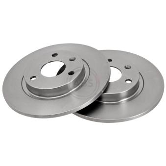 Jeu de 2 disques de frein avant A.B.S. 16145 pour CITROEN AX 1.4 - 85cv