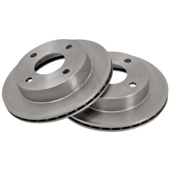 Jeu de 2 disques de frein avant A.B.S. 16157 pour NISSAN MICRA 1.2 - 60cv