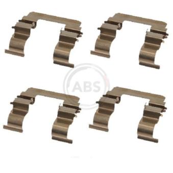 Kit d'accessoires, plaquette de frein à disque A.B.S. 1615Q pour VOLVO XC90 1.8 - 110cv