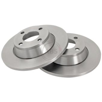 Jeu de 2 disques de frein avant A.B.S. 16201 pour PEUGEOT PARTNER 1.9 TD - 75cv