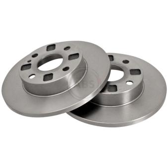 Jeu de 2 disques de frein avant A.B.S. 16225 pour MAZDA 121 1.1 - 54cv