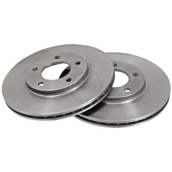 Jeu de 2 disques de frein avant A.B.S. 16242 pour CHRYSLER VOYAGER 3.0 - 137cv
