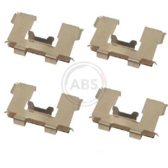 Kit d'accessoires, plaquette de frein à disque A.B.S. 1630Q pour DS DS 3 2.5 CRDi - 110cv