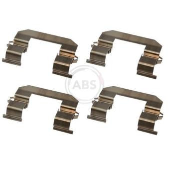 Kit d'accessoires, plaquette de frein à disque A.B.S. 1645Q pour DS DS 3 2.5 CRDi - 110cv