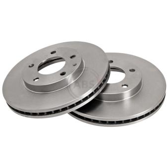Jeu de 2 disques de frein avant A.B.S. 16524 pour MAZDA MPV 2.3 - 141cv