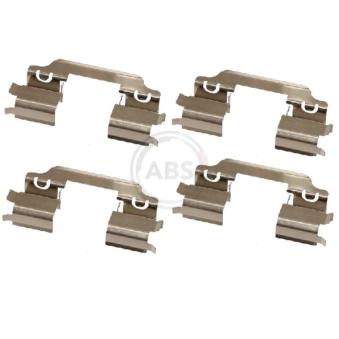 Kit d'accessoires, plaquette de frein à disque A.B.S. 1654Q pour KIA RIO GLA 200 - 156cv