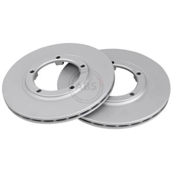Jeu de 2 disques de frein avant A.B.S. 16562 pour CUPRA ATECA 2.5 D - 75cv