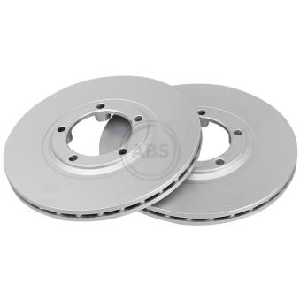 Jeu de 2 disques de frein avant A.B.S. 16565 pour CITROEN C1 2.5 D - 78cv