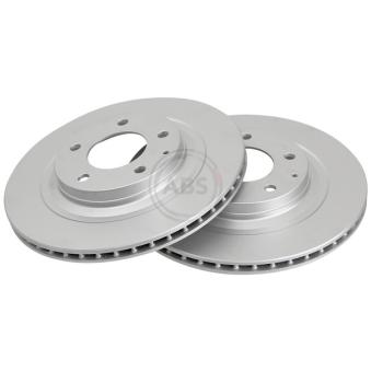 Jeu de 2 disques de frein arrière A.B.S. 16573 pour MAZDA RX Turbo - 200cv