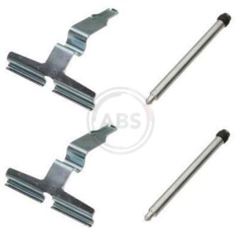 Kit d'accessoires, plaquette de frein à disque A.B.S. 1661Q pour MERCEDES-BENZ CLASSE C C 200 Kompressor - 163cv