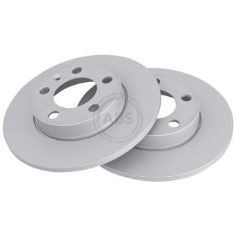 Jeu de 2 disques de frein arrière A.B.S. 16630 pour VOLKSWAGEN GOLF 2.9 VR6 Syncro - 190cv