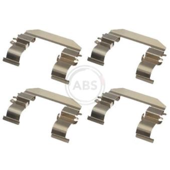 Kit d'accessoires, plaquette de frein à disque A.B.S. 1664Q pour VOLKSWAGEN PASSAT EV Electric - 110cv