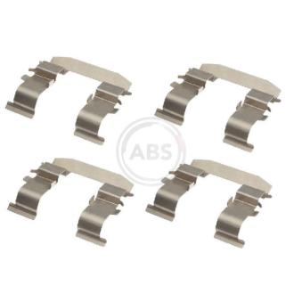Kit d'accessoires, plaquette de frein à disque A.B.S. 1665Q pour KIA SORENTO 3.3 V6 - 248cv