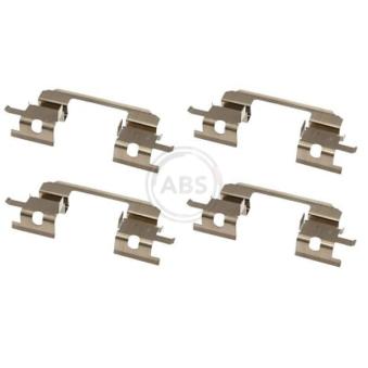 Kit d'accessoires, plaquette de frein à disque A.B.S. 1672Q pour SUBARU LEGACY 2.2 i 4WD - 131cv