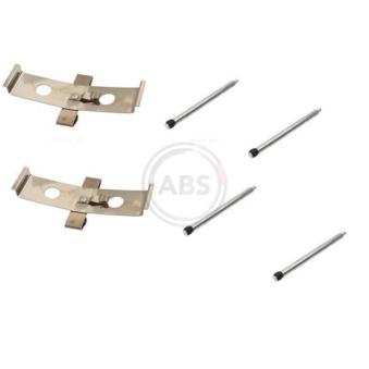 Kit d'accessoires, plaquette de frein à disque A.B.S. 1674Q pour OPEL ASTRA 1.6 SIDI - 170cv