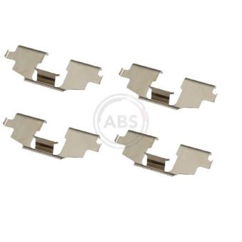 Kit d'accessoires, plaquette de frein à disque A.B.S. 1675Q pour SUZUKI LIANA 2.0 DI 4x4 - 98cv