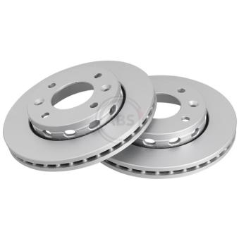 Jeu de 2 disques de frein avant A.B.S. 16936 pour CITROEN JUMPY 1.8 - 110cv