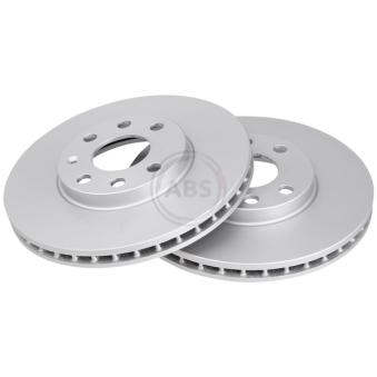 Jeu de 2 disques de frein avant A.B.S. 16952 pour OPEL ASTRA 1.7 CDTi - 80cv