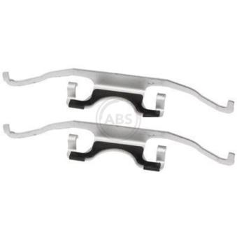 Kit d'accessoires, plaquette de frein à disque A.B.S. 1702Q pour BMW Série 5 525 tds - 143cv