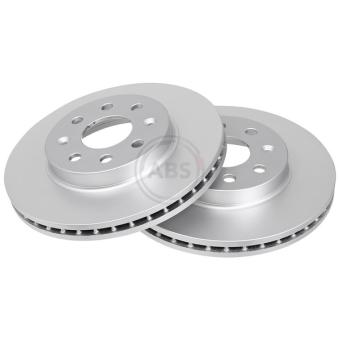 Jeu de 2 disques de frein avant A.B.S. 17068 pour DAEWOO NUBIRA 2.0 16V - 133cv