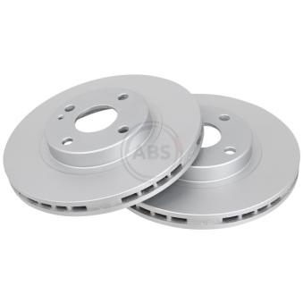 Jeu de 2 disques de frein avant A.B.S. 17091 pour MAZDA 323 2.0 D - 71cv