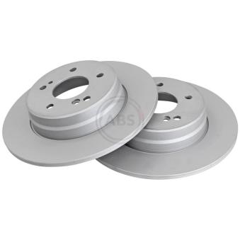 Jeu de 2 disques de frein arrière A.B.S. 17107 pour MERCEDES-BENZ SL 280 - 193cv