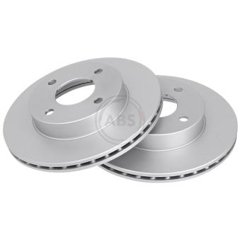 Jeu de 2 disques de frein avant A.B.S. 17146 pour NISSAN MICRA 1.0 i 16V - 60cv
