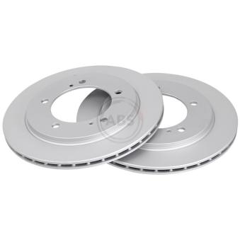 Jeu de 2 disques de frein avant A.B.S. 17164 pour TOYOTA AVENSIS 2.0 HDI 110 16V 4x4 - 109cv