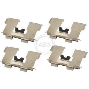 Kit d'accessoires, plaquette de frein à disque A.B.S. 1717Q pour DS DS 3 2.5 CRDi - 110cv