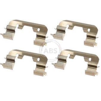 Kit d'accessoires, plaquette de frein à disque A.B.S. 1719Q pour HYUNDAI SANTA FÉ 2.2 CRDi 4WD - 197cv