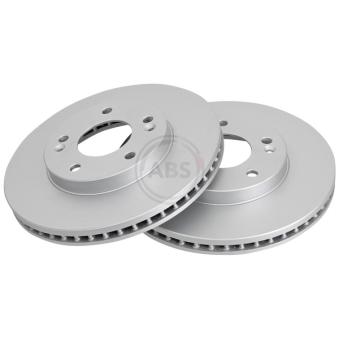 Jeu de 2 disques de frein avant A.B.S. 17206 pour HYUNDAI XG 2.5 - 163cv