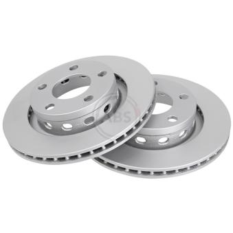 Jeu de 2 disques de frein arrière A.B.S. 17240 pour VOLKSWAGEN PASSAT 2.8 4motion - 190cv