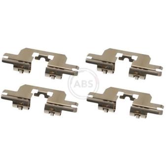 Kit d'accessoires, plaquette de frein à disque A.B.S. 1724Q pour CITROEN C8 2.0 - 184cv