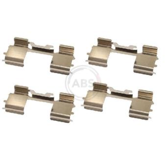 Kit d'accessoires, plaquette de frein à disque A.B.S. 1726Q pour VOLKSWAGEN TOURAN 2.0 BlueHDi 130 4x4 - 130cv