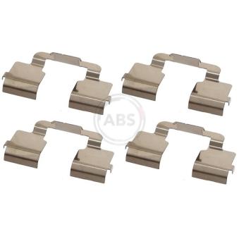 Kit d'accessoires, plaquette de frein à disque A.B.S. 1733Q pour FIAT SCUDO 2.0 D Multijet - 120cv