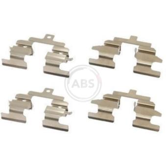 Kit d'accessoires, plaquette de frein à disque A.B.S. 1737Q pour MAZDA 6 1.6 - 110cv